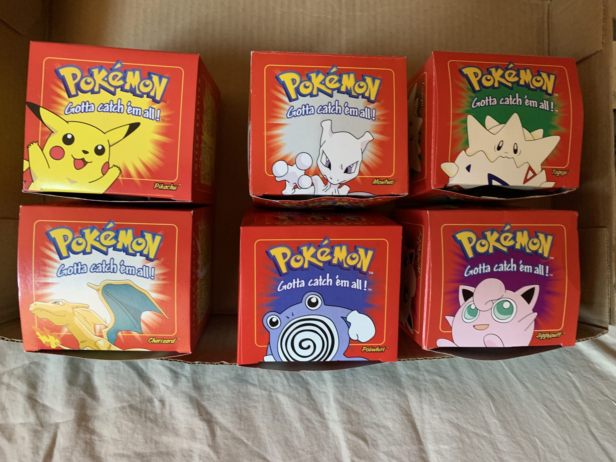 1999 Burger King Pokemon Ball Set (Complete 6 Set)