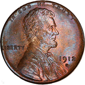 1912 S Wheat Penny