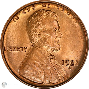 1921 S Wheat Penny