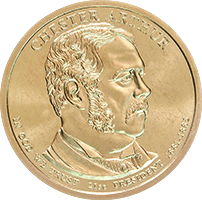 2012 D Chester Arthur Dollar