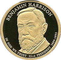 2012 S Benjamin Harrison Dollar