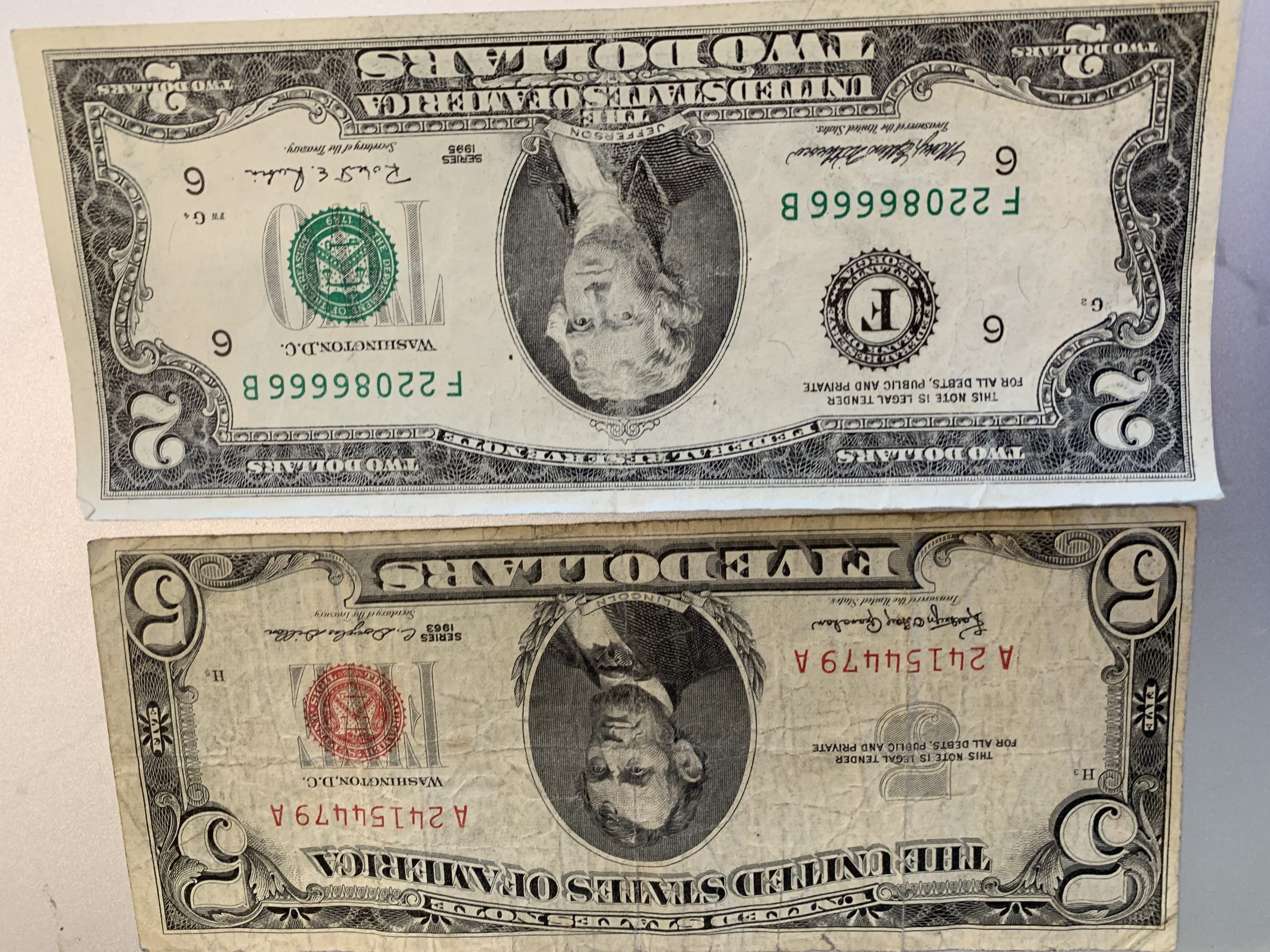Vintage U.S. Paper Currency Collection – $1, $2, $5 & $20 Dollar Bills (Multiple Series) - Image 15