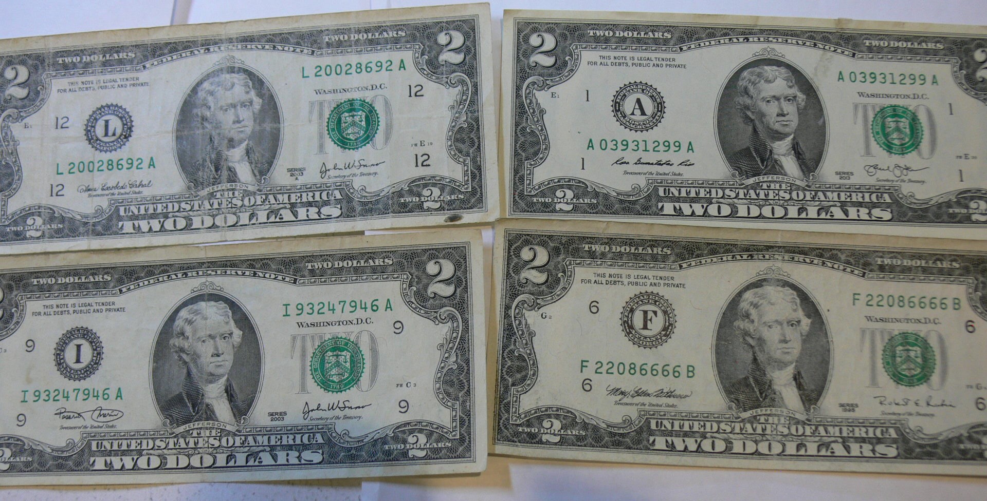 Vintage U.S. Paper Currency Collection – $1, $2, $5 & $20 Dollar Bills (Multiple Series) - Image 6